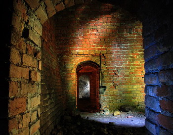 Sotterranei del Castello di Porta Regale a Lodi. Fotografia di Paolo Tarenzi