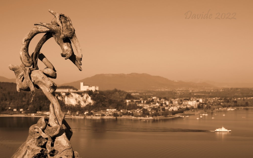 Davide, “Forme sfuggenti #92 – Rocca Borromea”, Arona (Novara, Piemonte – Lago Maggiore, Italia), marzo 2022. © Davide Tansini