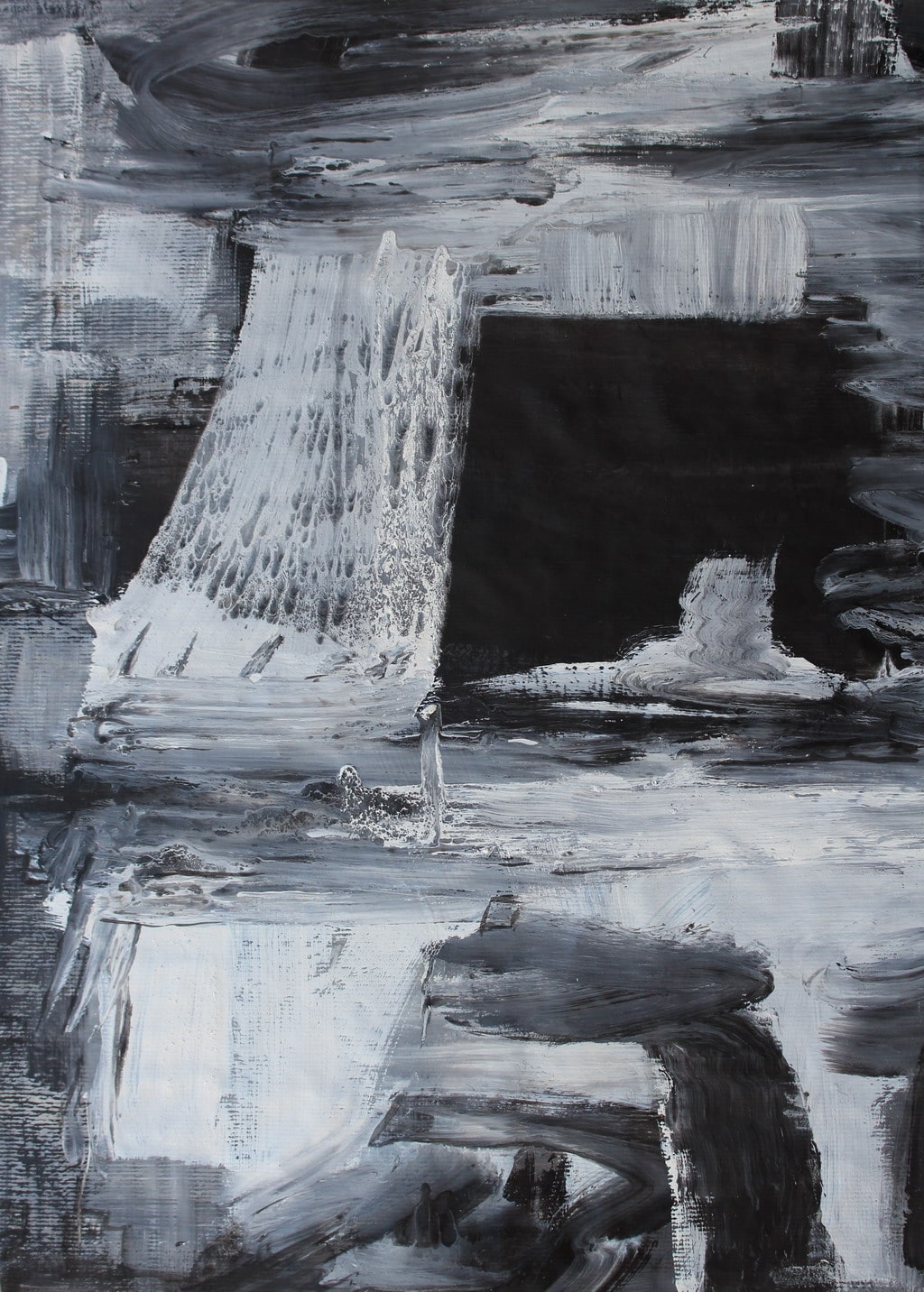 Erminio Tansini, “Senza titolo”, 2010, tecnica mista su carta. © Erminio Tansini