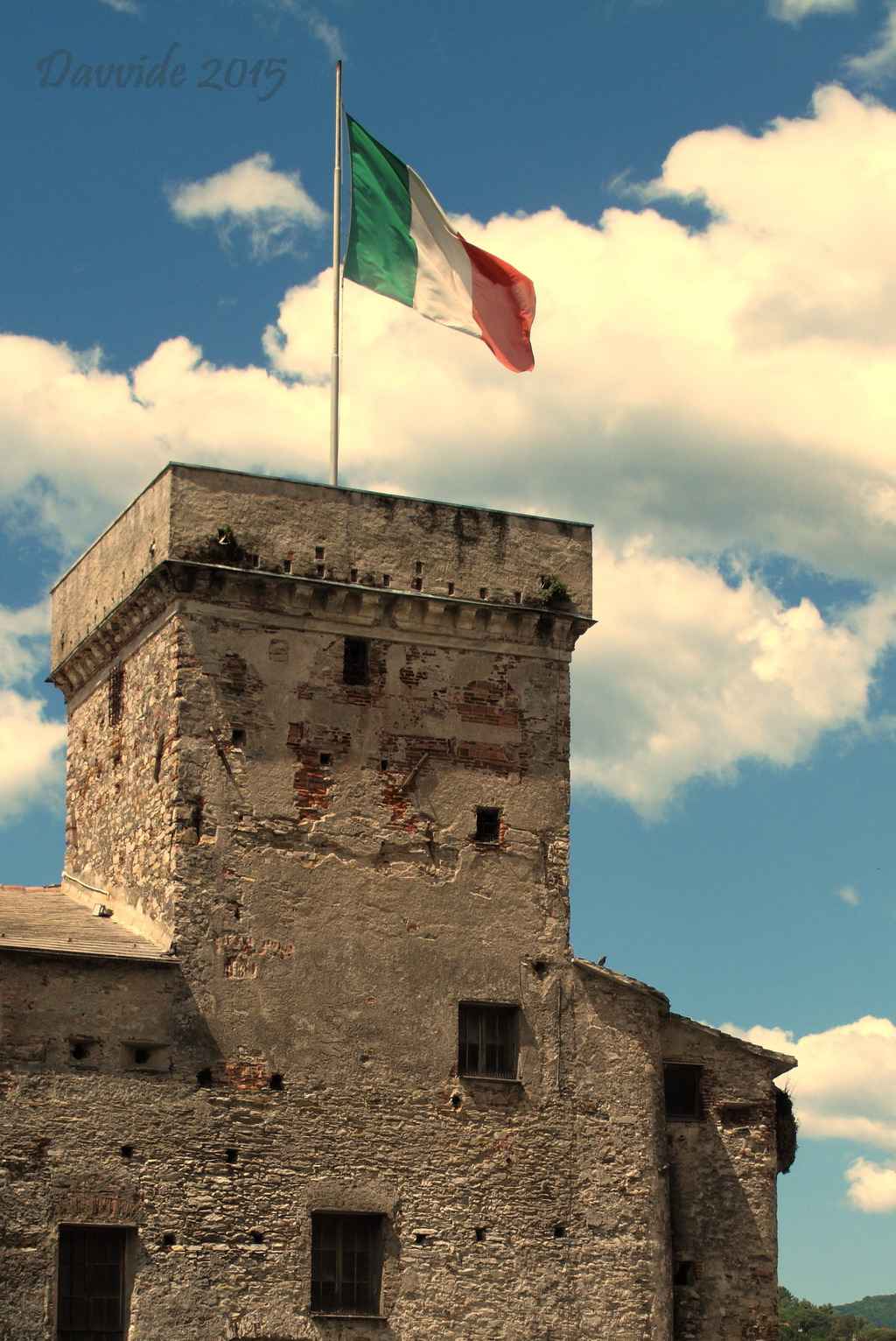 Rapallo (Genova, Liguria – Tigullio, Italia). Torre del Castello sul Mare. Fotografia di Davide (maggio 2015). © Davide Tansini