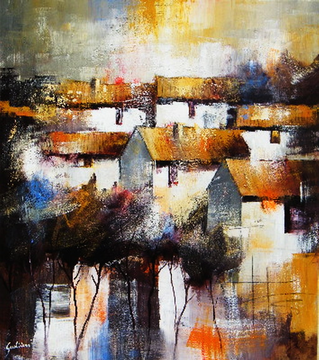 Ulisse Gualtieri, “Paesaggio”, 2009, acrilico su tela, 80x70 cm