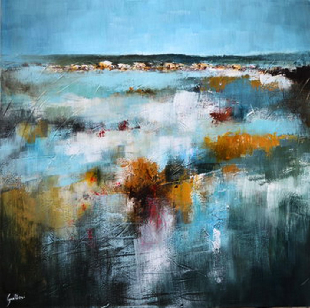 Ulisse Gualtieri, “Paesaggio”, 2012, acrilico su tela, 80x80 cm